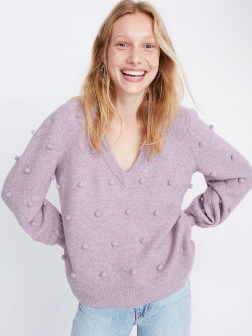 Madewell Bobble Dashwood Sweater